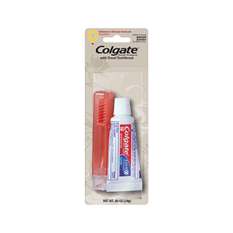 Crest Toothpaste & Tooth Brush  · .85 oz. 