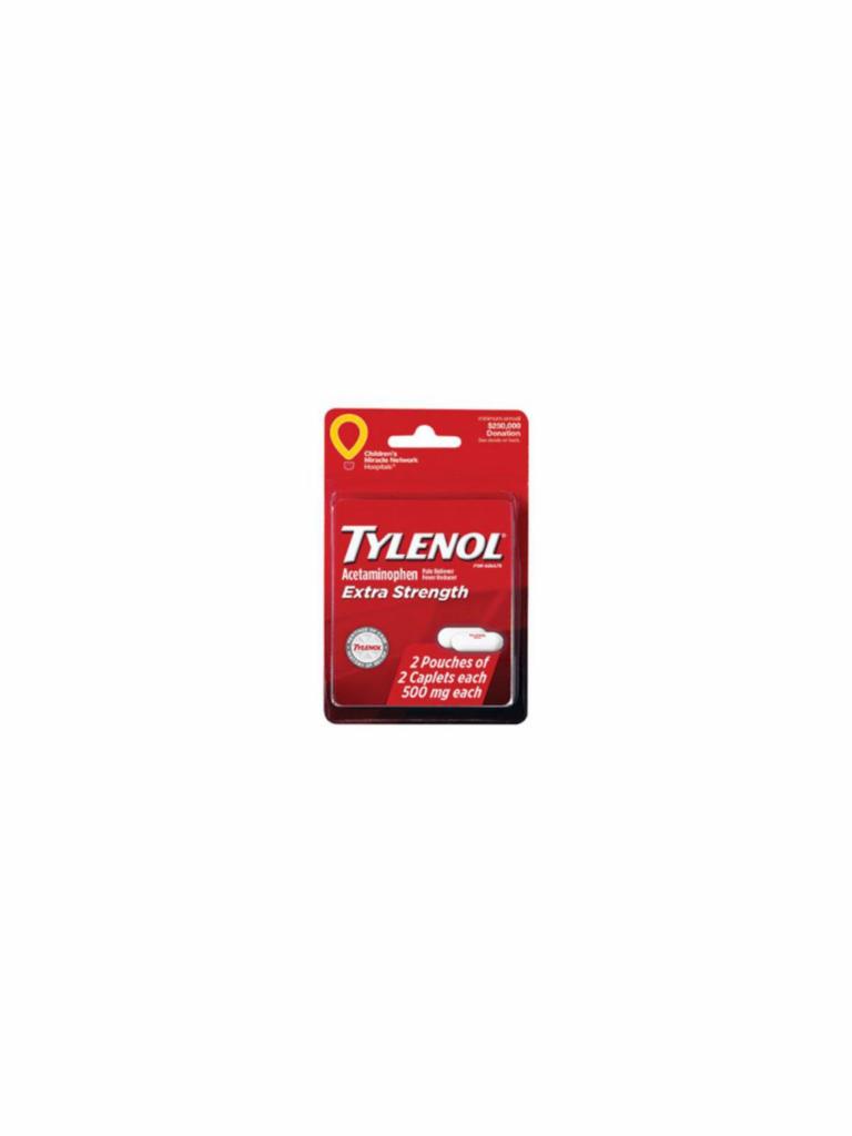 Tylenol Extra Strength 500MG · 4 caplets.