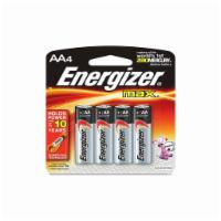 Energizer AA Batteries  · 4 pack. 