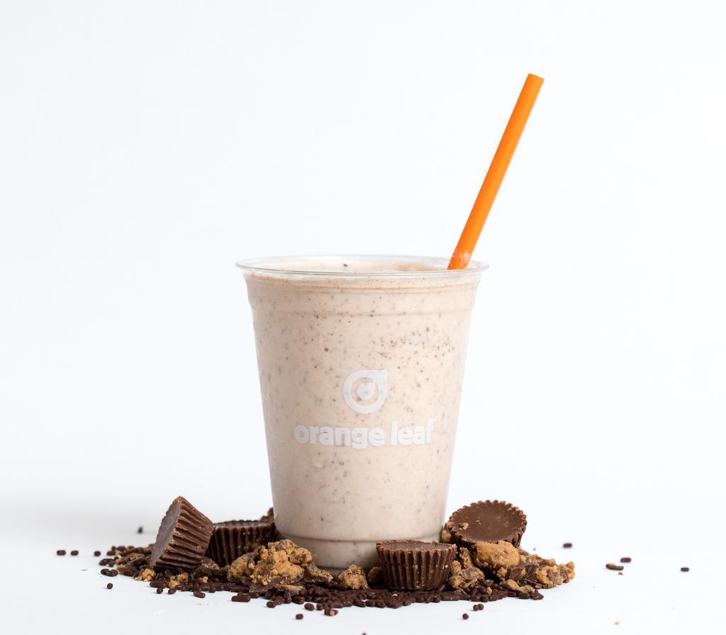 Peanut Butter Cup Shake · Reese's® lovers rejoice. A decadent blend of our Reese's® froyo and crushed Reese's®.