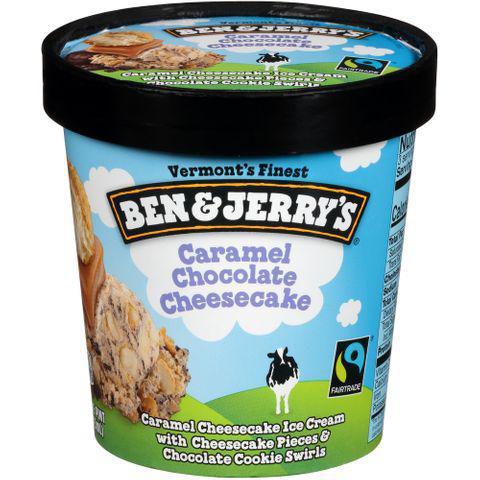 Ben & Jerry's Caramel Chocolate Cheesecake Pint · In your cheesecake dreams, is it like you’re spooning through a world of caramel cheesecake ice cream swirled with chocolate cookies in a wonderland filled with chunks of cheesecake? Hello? You can wake up now…