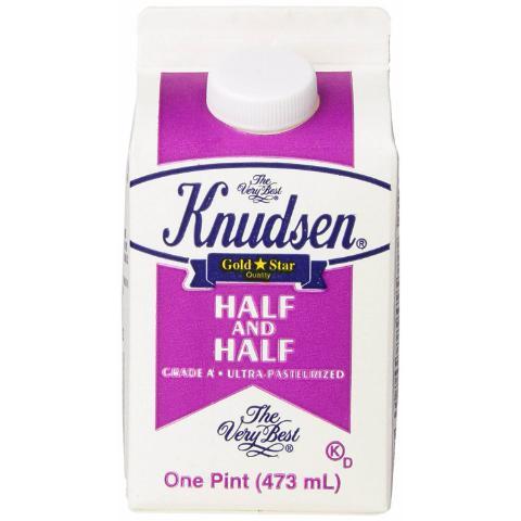 Knudsen Half & Half 1 Pint · Like adding a stylish hat to your bold outfit - a delicious splash brings out the rich flavor and style of coffee, whether you want it hot or cold.