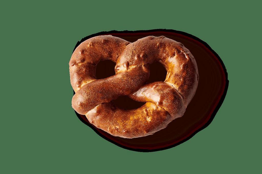 Sweet Pretzel · Enriched Wheat Flour, Dehydrated Apples, Applesauce, Sugar, Glycerin, Canola Oil, Invert Sugar, 2% or less of Salt, Yeast, Cinnamon, Natural Apple Flavor, Sodium Hydroxide.

cals: 390

(Contains: Wheat)