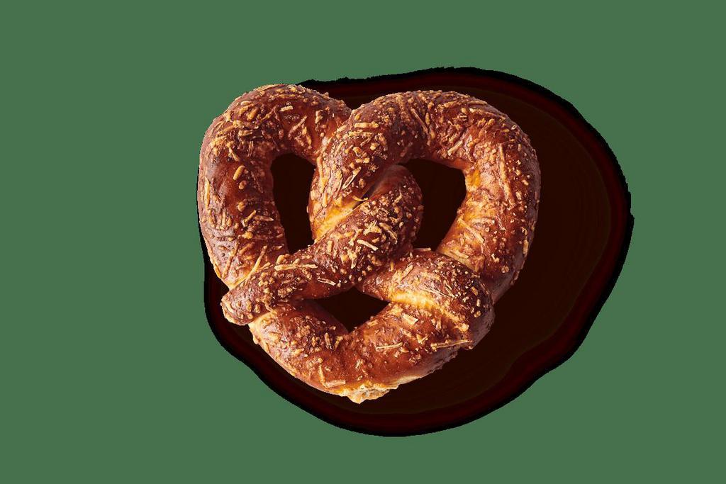 Savory Pretzel · Enriched Wheat Flour, Canola Oil, Glycerin, Sourdough Base, Invert Sugar, Natural Flavor, Salt, Sugar, Yeast, Parmesan Cheese.

cals; 420

(Contains: Milk, Wheat)