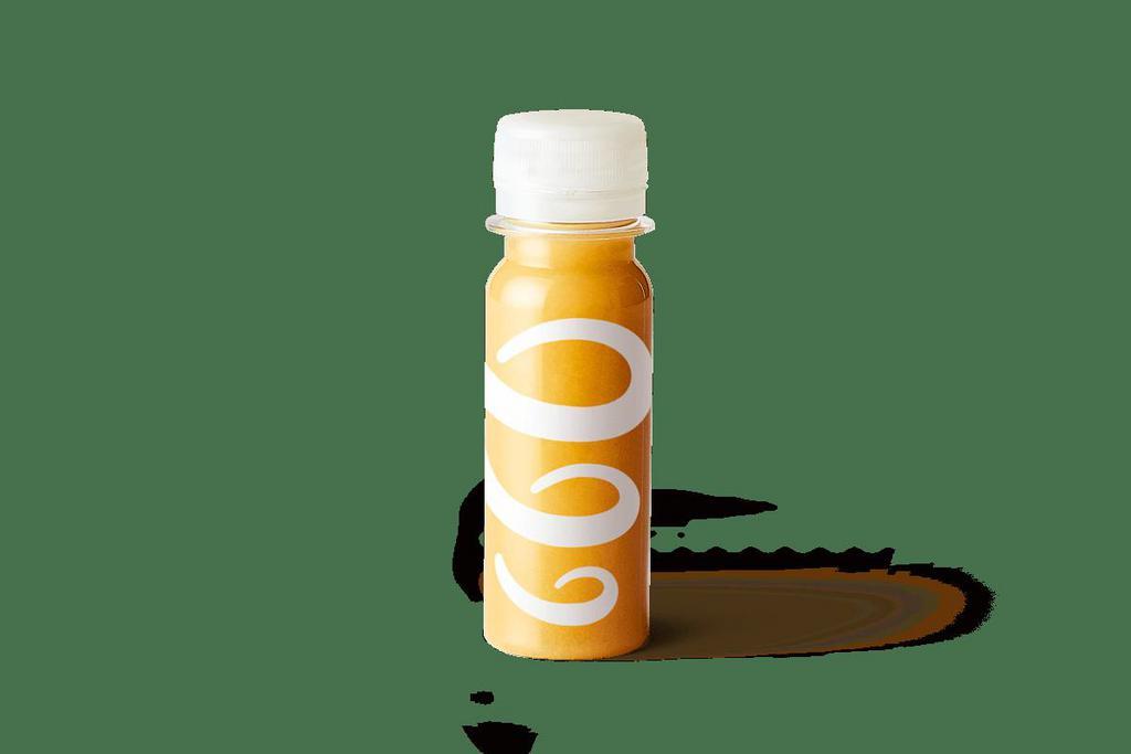 Ginger Shot · Orange Juice, Lemon Juice, Ginger Juice, Cayenne Pepper.

cals: 25

Plant-Based