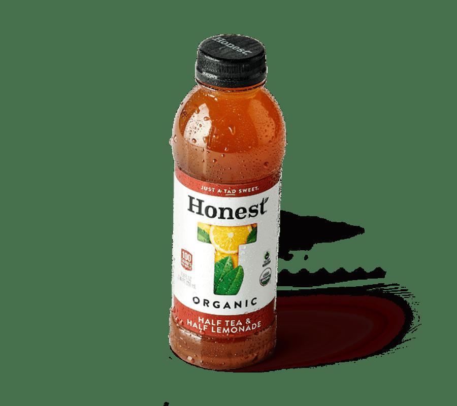 honest™ - half and half · ingredients:
Hydrate and energize with half black tea and half lemonade