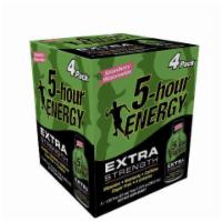 5-Hour Energy Extra Strength Strawberry Watermelon 4 Pack · Extra strength strawberry watermelon-flavored energy shot that contains a blend of vitamins,...