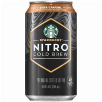 Starbucks Nitro Cold Brew Dark Cream 9.6oz · A cold brew coffee beverage infused with nitrogen. Flavored with a touch a dark caramel for ...
