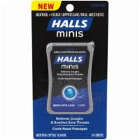 Halls Minis Sugar-Free Mentholypts 24 Count · HALLS Cough Drops are here to help relieve those irritating coughs and sore throats. In a su...
