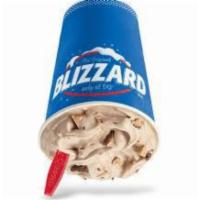 Snickers® Blizzard® Treat		 · Snickers® pieces and chocolatey topping blended with cream DQ® vanilla soft serve blended to...