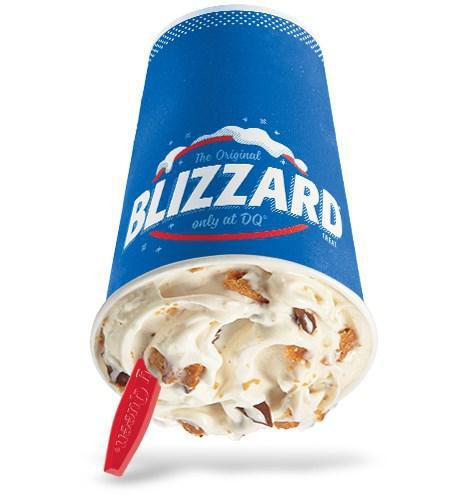 Butterfinger® Blizzard® Treat		 · Butterfinger® candy pieces blended with creamy vanilla soft serve.