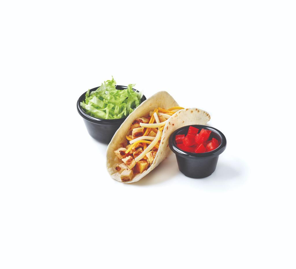 Kids Chicken Taco · Served with choice of side.