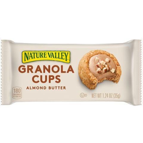 Nature Valley Granola Cups Almond Butter 1.24oz · Creamy, rich, and crunchy. Crisp granola cups cradle a scoop of delicious almond butter filling, topped with almonds.