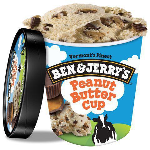 Ben & Jerry's Peanut Butter Cup Pint · No, it's not an illusion, especially for y'all peanut butter lovers. PB ice cream filled with PB cups. The only thing missing is a PB carton.