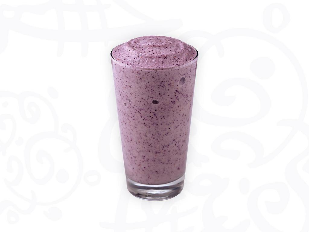 Pineapple Blueberry Smoothie · Made with Real Pineapple, Blueberries, and Our Lifestyle Smoothie Mix.