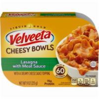 Velveeta Skillet Single Lasagna 9oz · Lasagna meat sauce topped creamy cheese sauce for a quick, delicious meal.