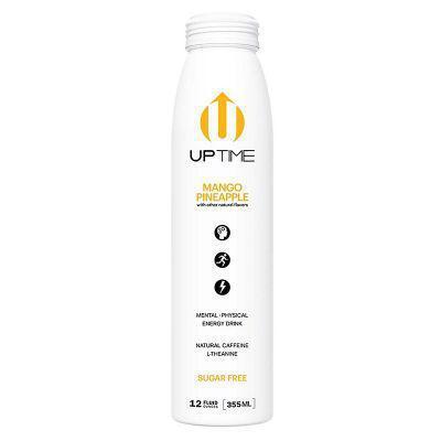 UPTIME Mango Pineapple 12oz · Uptime Mango Pineapple offers an energy boost without any added sugar. Never lacking in flavor, this energy drink features crisp, tropical mango pineapple flavor with other natural flavors, and just 5 calories.