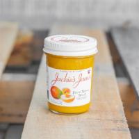 Peach Mango Jam · No sugar added.