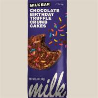 Milk Bar Chocolate Birthday Truffle Crumb Cakes (2.33 oz) · Like eating the batter and the cake all at once — fudgy Chocolate Birthday Cake inside, crun...