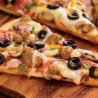 Medium Murphy's Combo Gluten Free Crust Pizza (Baking Required) · Red sauce, mozzarella, salami, pepperoni, Italian sausage, mushrooms, mixed onions and olive...