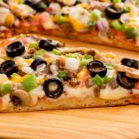Medium Papa's Favorite Gluten Free Crust Pizza (Baking Required) · Red sauce, mozzarella, pepperoni, Italian sausage, ground beef, mushrooms, mixed onions, gre...