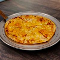 Tripple Cheese Pizza · Mozzarella, Cheddar, & Parmesan Cheese