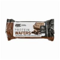 ON Protein Wafer Chocolate 1.5oz · ON Protein Wafer- a delicious snack made with thin, crispy wafers layered with a rich and cr...