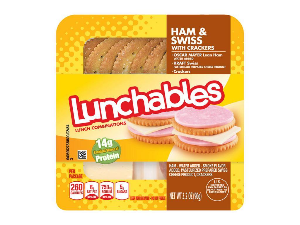 Lunchable Ham and Swiss  · 3.2 oz.