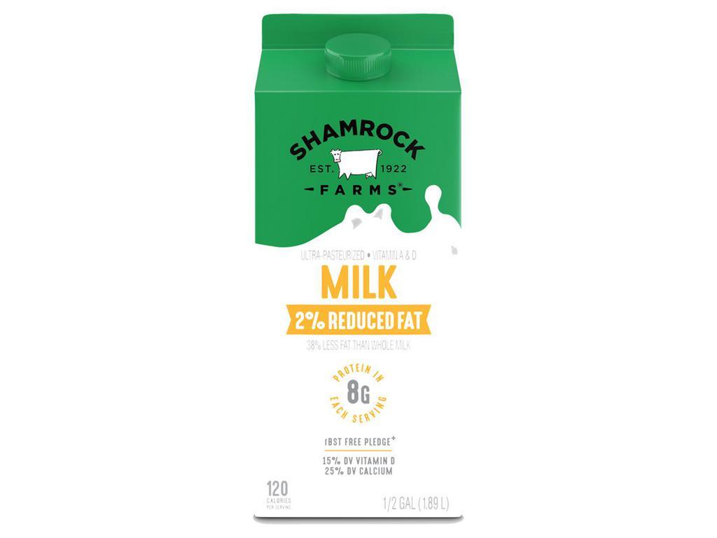 Shamrock 2% Milk Half Gallon · Half gallon. 
