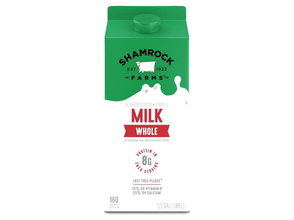 Shamrock Whole Milk Half Gallon  · 
