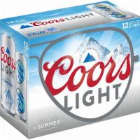 Coors Light 12-Pack Cans · Must be 21 to purchase.