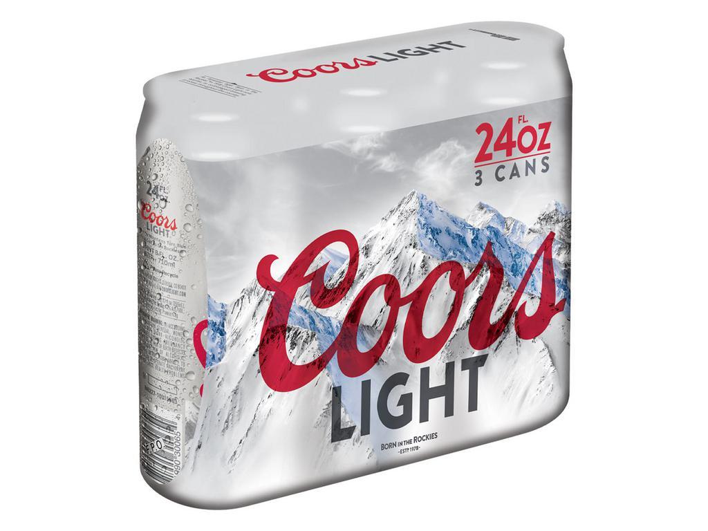 Coors Light 3-Pack Cans · Must be 21 to purchase.
