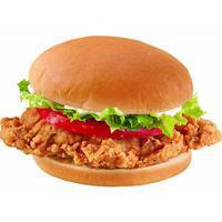 Crispy Chicken Sandwich Combo · A crispy chicken fillet topped with crisp chopped lettuce, thick-cut tomato and mayo on a wa...