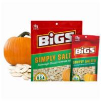 BIGS Salted Pumpkin Seeds 5oz · Simply salted with a golden crisp, these all-natural pumpkin seeds are low on ingredients—bu...