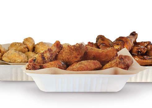 30 Wings · 30 Pit-Smoked Bone-In or traditional Boneless wings with up to 3 sauces *Dips  not Included*