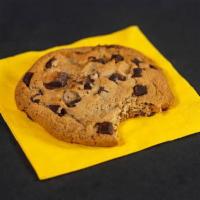 Chocolate Chunk Cookie · Milk chocolate chunks in a golden brown cookie