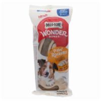 Milkbone Chicken Wonder Bone 2 Count · Introducing Milk-Bone® Wonder Bones®: Our New Stimulating and Long-Lasting Dog Chew!