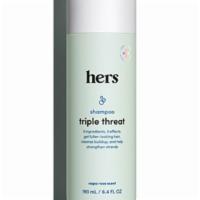 hers triple threat shampoo (6.4 fl oz) · Your bad hair days are numbered. Hers Shampoo is formulated with a triple threat of biotin, ...
