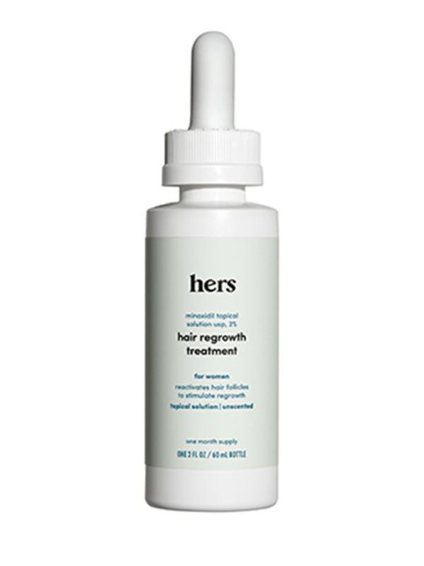hers minoxidil 2% serum  - extra strength topical hair regrowth solution for women (2 oz) · Hers Minoxidil 2% is specially formulated for women who are experiencing hair loss. It is an FDA-approved topical solution that does double-duty: It revives hair follicles to stimulate hair growth, and helps your hair grow thicker and fuller at the same time.