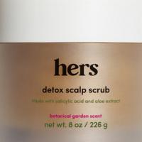 hers vegan detox exfoliating & moisturizing scalp scrub (8 oz) · We've all got a lot going on inside our heads, and there’s plenty going on  top of them, too...
