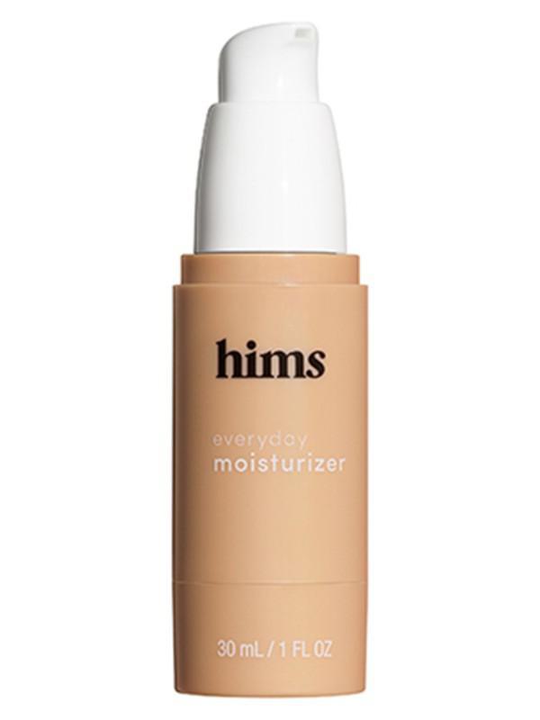 hims everyday moisturizer with hydrating hyaluronic acid + shea butter (1 fl oz) · hims everyday moisturizer It’s lightweight enough so that your skin doesn't feel goopy, and it’s powerful enough to lock in moisture—so your face feels fresh and ready to take on the day. Our Everyday Moisturizer is formulated with hyaluronic acid, which protects the skin by preventing water loss, and shea butter, which boosts skin’s softness. 