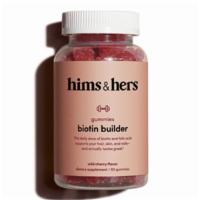 hims & hers biotin builder gummies (60 count) · This is a holistic supplement formulated with essential vitamins and enriched with biotin an...