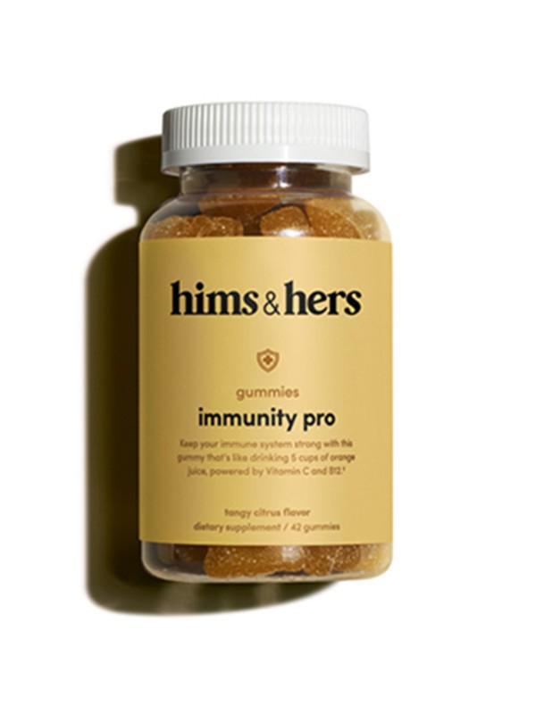hims & hers immunity wellness gummies (42 count) · When sleep and hydration don't do the trick, help keep your immune system in check through jet lag, changing seasons, and restless nights with this healthy dose of wellness.