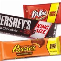 King Size Candy Bars (Hershey's, KitKat, Reese's) · A better size for bigger cravings