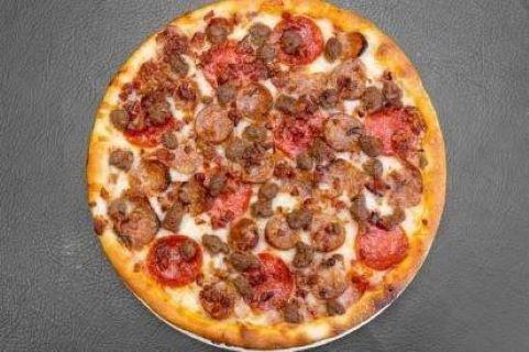 Premium Beef and Pepperoni Pizza · Seasoned ground beef and all beef pepperoni.