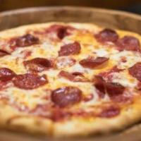 Pepperoni Pizza · All beef pepperoni.