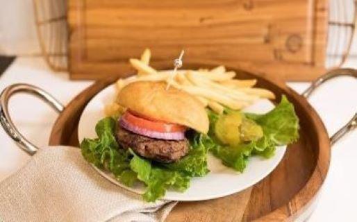 Basic Burger Meal · 6 oz. seasoned Angus ground chuck burger served with french fries.