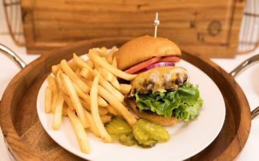 Cheeseburger Meal · 6 oz. Angus ground chuck burger topped with cheddar cheese served with french fries. 