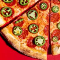 Thin Crust Pepperoni & Jalapeño Pizza (18