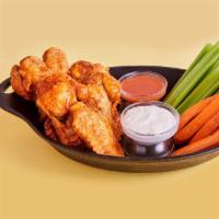 HOT Wings · Classic Bone-In Chicken Wings, with some serious kick.